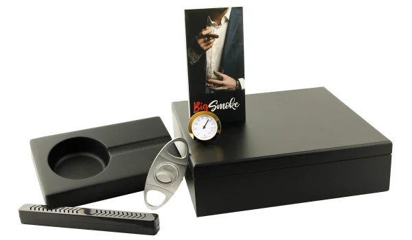 BigSmoke Humidor Set schwarz