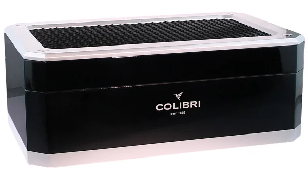 Colibri Humidor Rally schwarz und silber